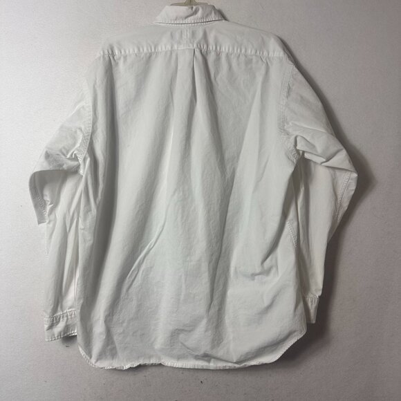 Ralph Lauren Golf shirt sz mens L white pocket crest Tilden cotton button up - Picture 6 of 6